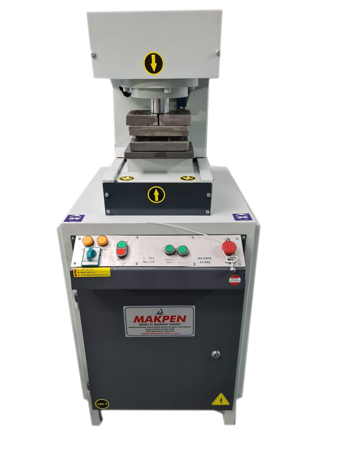 HYDRAULIC C PRESS VERY CLEAN MAINTENANCE ON PVC SUPPORT SHEET BLASTING MOLDS